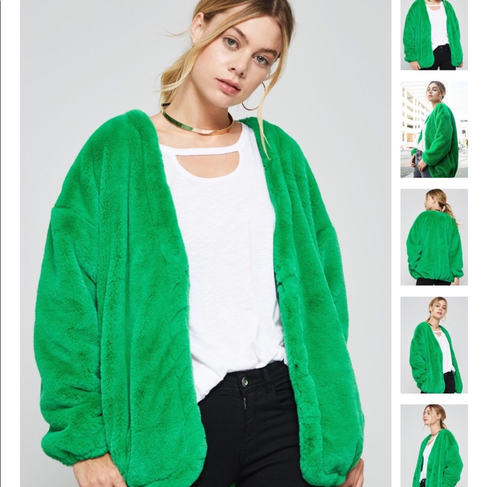 Green Baby Bomber Jacket